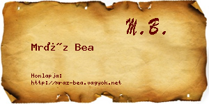 Mráz Bea névjegykártya